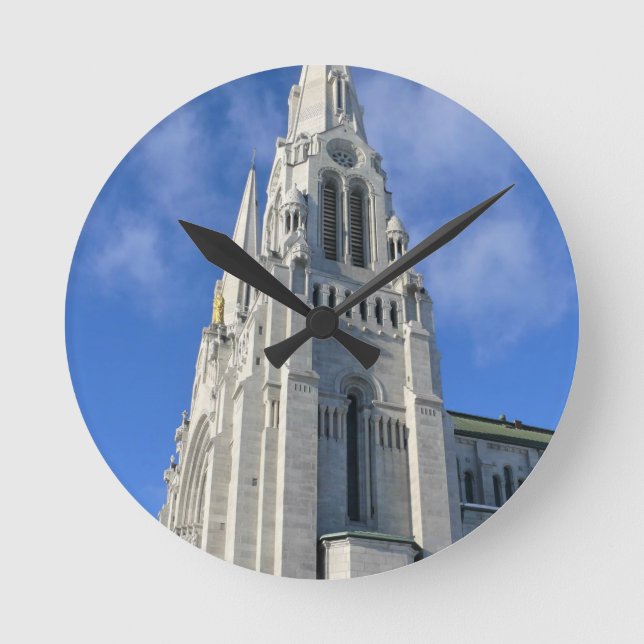 Relógio Redondo Basilica de Sainte Anne de Beaupre, Quebec, Canadá (Frente)