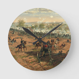 Relógio Redondo Batalha Gettysburg Hancock em Gettysbug Thulstrup