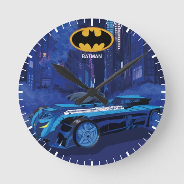 Relógio Redondo Batman Gotham City Night Patrol (Frente)