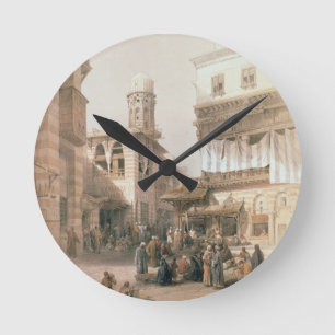 Relógio Redondo Bazar dos Coppersmiths, o Cairo, de "Egipto e