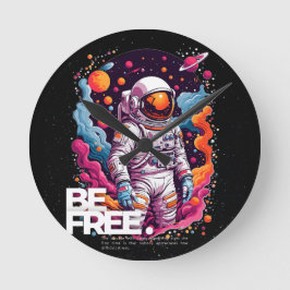 Relógio Redondo BE FREE Astronauta design