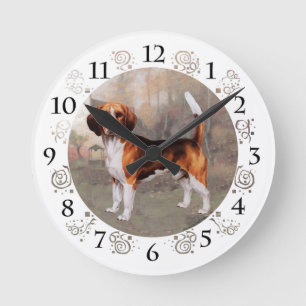 Relógio Redondo Beagle em ambiente rural