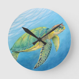 Relógio Redondo Beauty of the turtle