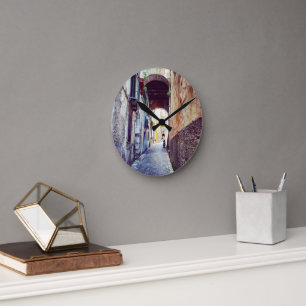 Relógio Redondo Beco na Itália