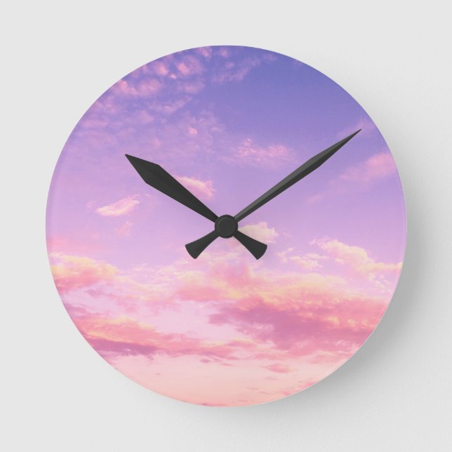 Relógio Redondo Belo céu (Frente)