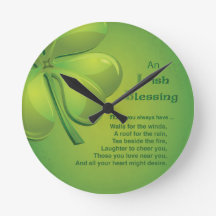 Bênçãos Irlandesas Shamrock Verde, Celta