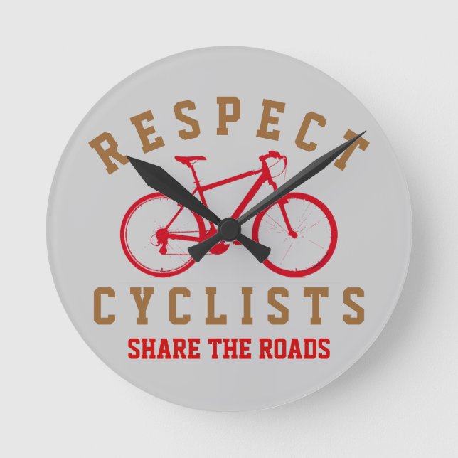 Relógio Redondo bicicleta - bicicleta + bicicleta (Frente)