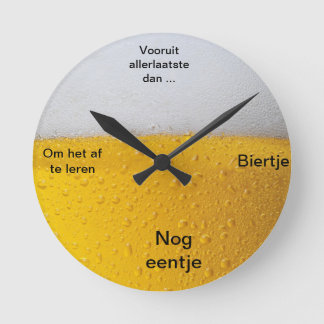 Relógio Redondo Biertje Klok