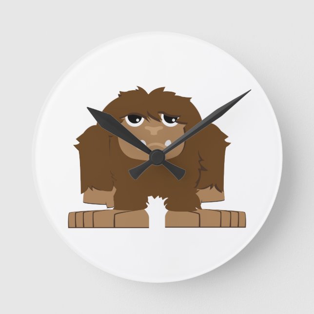 Relógio Redondo Bigfoot bonito (Frente)