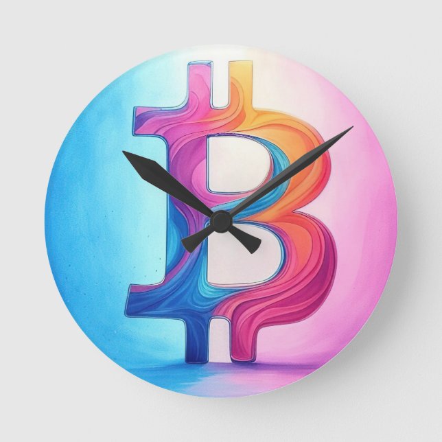 Relógio Redondo Bitmoney (Frente)
