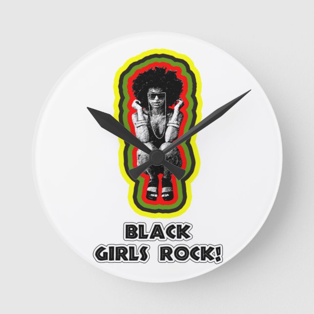 Relógio Redondo Black Girls Rock! (Frente)