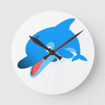 Bloco de Parede de Golfinhos de Cartoon Bonito