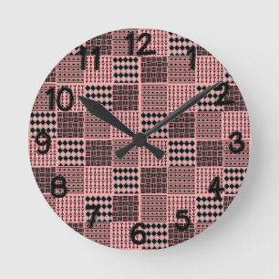 Relógio Redondo Boho Quilt