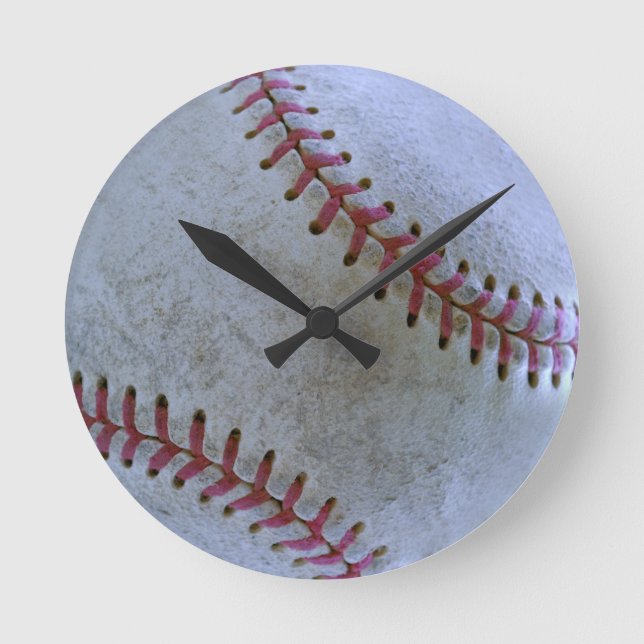 Relógio Redondo Bola com ventilador de beisebol com bateria (Frente)