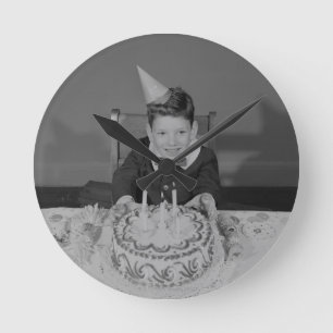 Relógio Redondo Bolo de aniversário