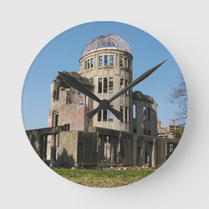 Relógio Redondo Bomba Atômica Dome, Hiroshima, Japão