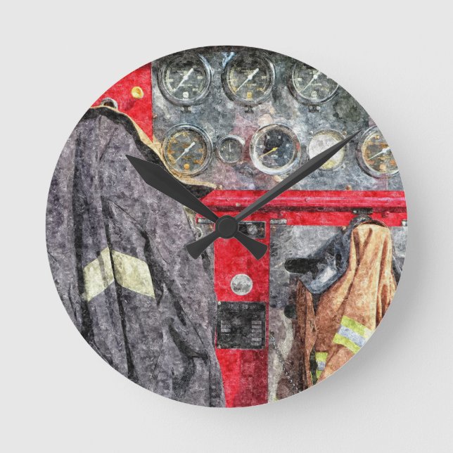 Relógio Redondo Bombeiro Americano (Frente)