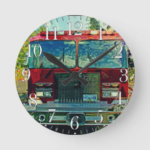 Relógio Redondo Bombeiros de combate a incêndios e salvamento