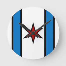 Relógio Redondo Boné Shield Wall Clotck