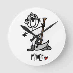 Relógio Redondo Boneco de Mineiro