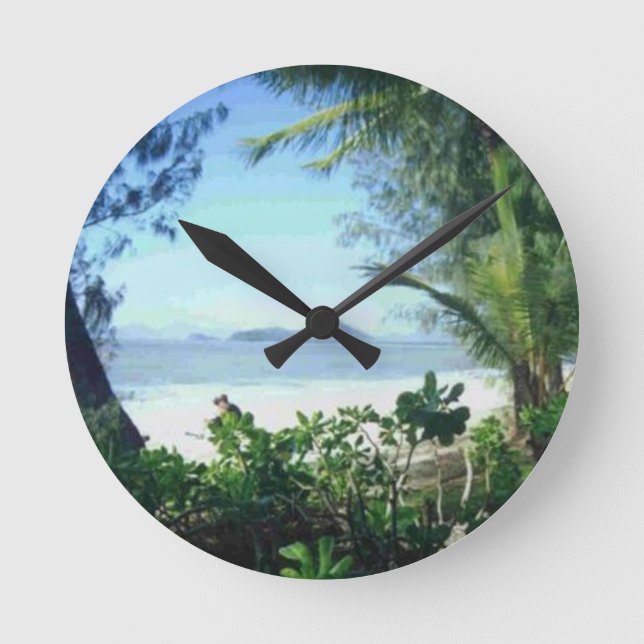 RELÓGIO REDONDO BONITA PRAIA (Frente)
