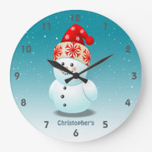 Bonito Neve Com Chapéu De Natal