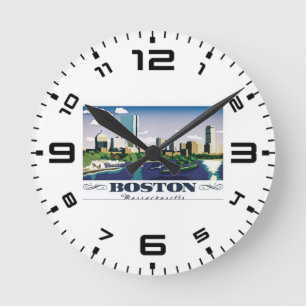 Relógio Redondo Boston, Massachusetts