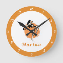 Boxer Martial Arts Girl Boxer Orange Kids Name