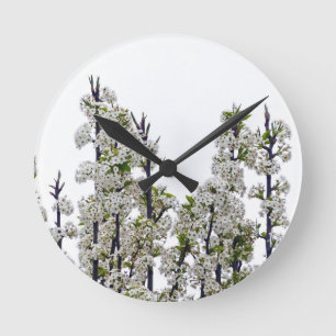 Relógio Redondo Bradford Pear Blossoms