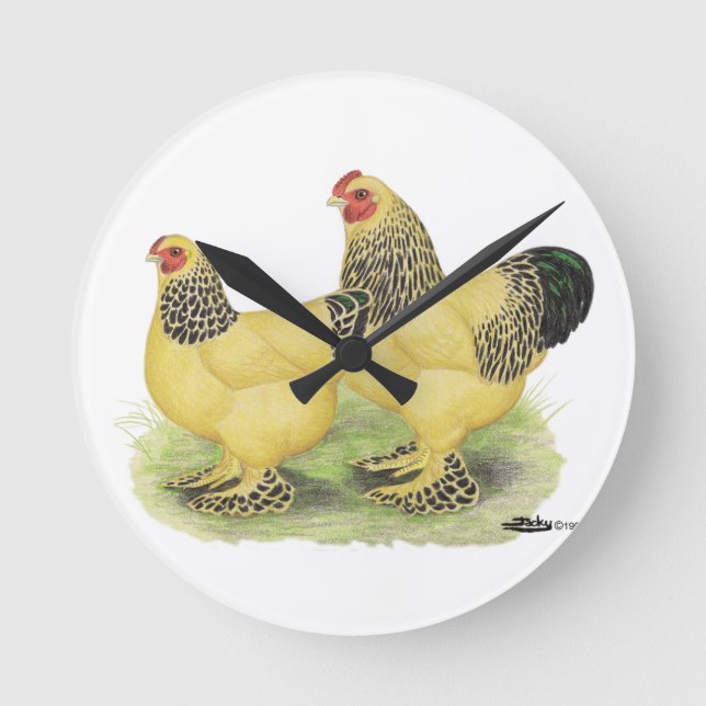 Relógio Redondo Brahma Buff Pair (Frente)