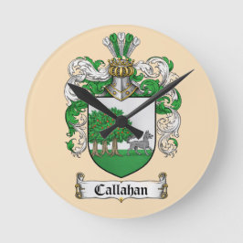 Relógio Redondo Brasão de Armas Callahan (