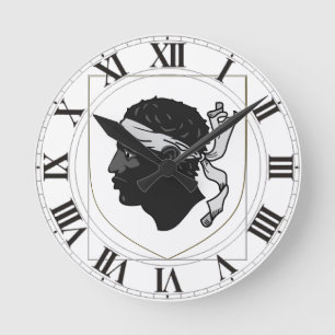 Relógio Redondo Brasão de Córsega France