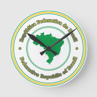 Relógio Redondo Brasil