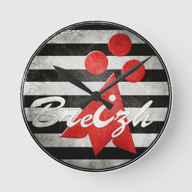 Relógio Redondo Bretagne Breizh Celtic (Frente)