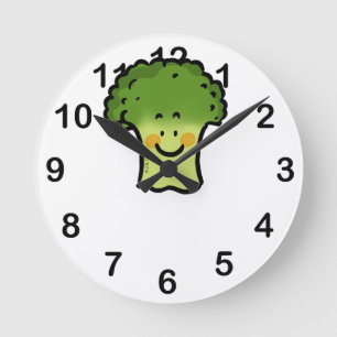 Relógio Redondo brócolos bonitos