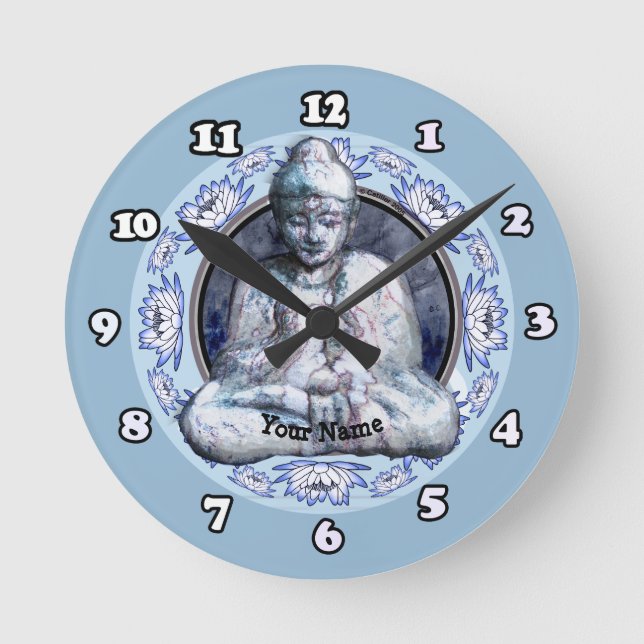 Relógio Redondo Buddha Breathe Clock (Frente)