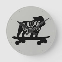 Bulldog no Conselho | Cachorro de skate Silhouette