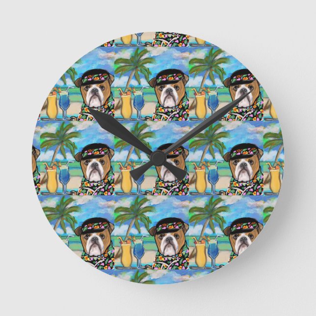 Relógio Redondo Bulldogue (Frente)