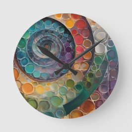 Relógio Redondo bunt und modern, Dekokissen