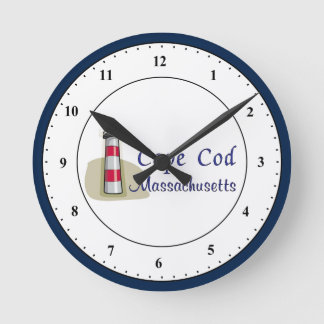 Relógio Redondo Cabo Cod Massachusetts Round Clock