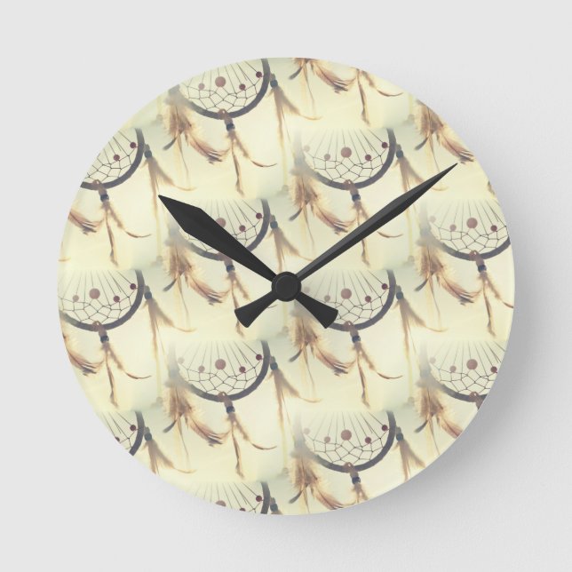 Relógio Redondo caçador de sonhos (Frente)