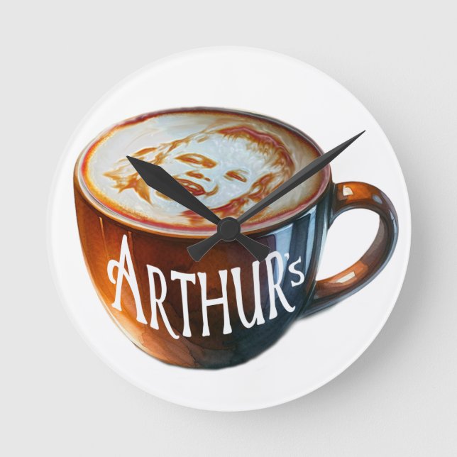 Relógio Redondo café da manhã (Frente)