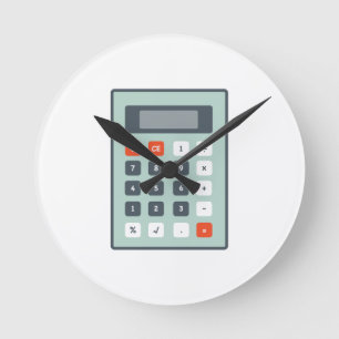 Relógio Redondo Calculadora