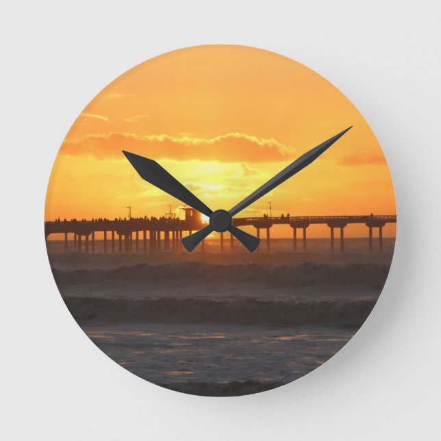 Relógio Redondo California Peer no Sunset (Frente)