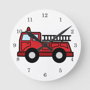 Relógio Redondo Caminhão do veículo da emergência do Firetruck 