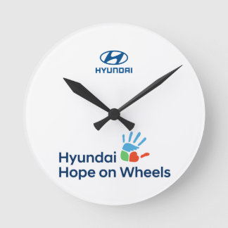 Relógio Redondo Camiseta com Logotipo Hope On Wheels