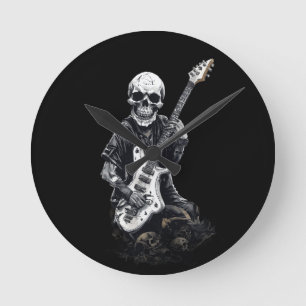 Relógio Redondo Camiseta Skull Shredder – Guitarra Elétrica Assust