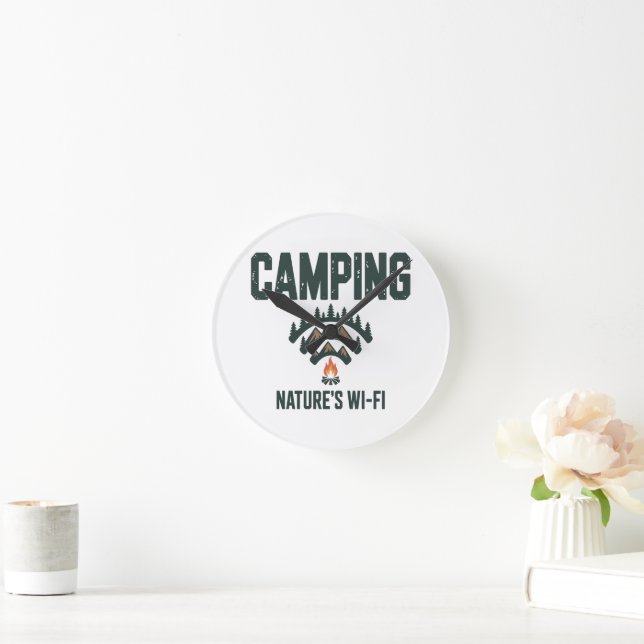Relógio Redondo Camping Natures Wifi (Lar)