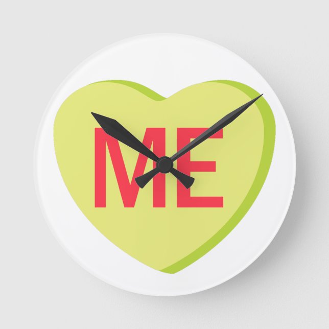 Relógio Redondo Candy Heart - ME (Frente)