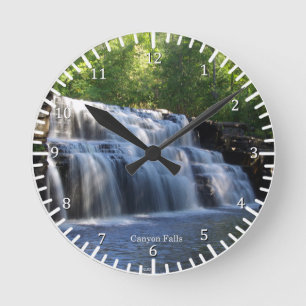 Relógio Redondo Canyon Falls Clock